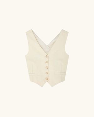 Racil Johnny Waistcoat - Natural