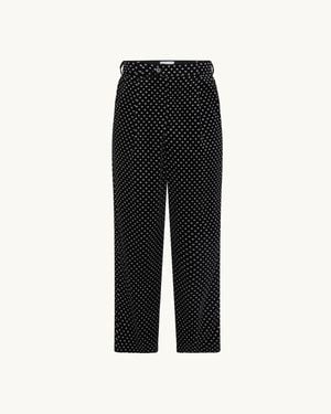 Racil L'Homme Trousers Polka Dot - Black