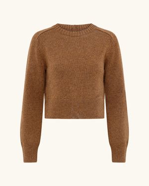 Racil Caro Cropped Jumper - Brown