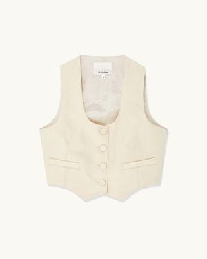 Racil Tony Waistcoat - White