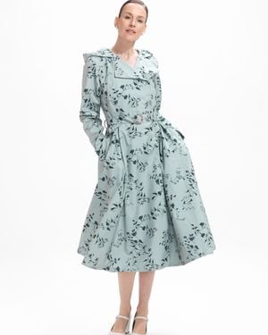 RainSisters Double Breasted Trench Coat For Spring - Blue