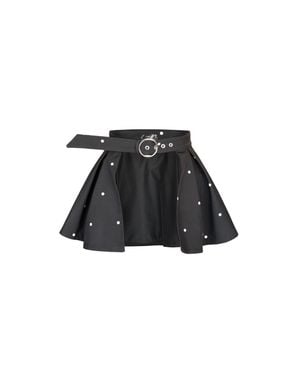 RainSisters Buckle Belt With Peplum Detail - Black