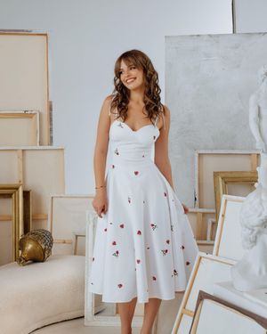 RainSisters Fit And Flare Dress - Gray