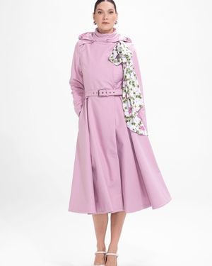 RainSisters Double Breasted Trench Coat - Pink