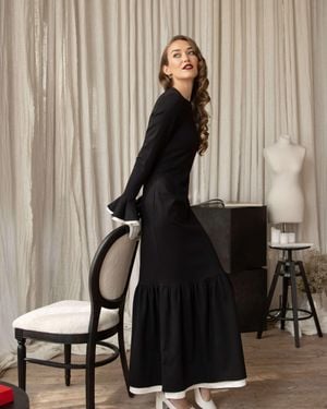RainSisters Long Sleeve Maxi Dress - Multicolour