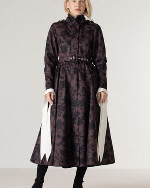 RainSisters Fit And Flare Winter Coat - Black