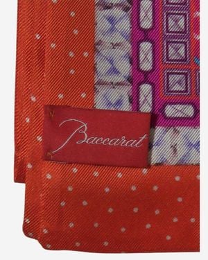 Baccarat Louxor Twill Silk Scarf 2810213 - Red