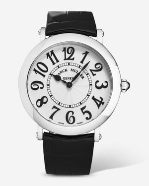 Franck Muller Round Dial Quartz Ladies Watch 8038Qzvacsil - Black