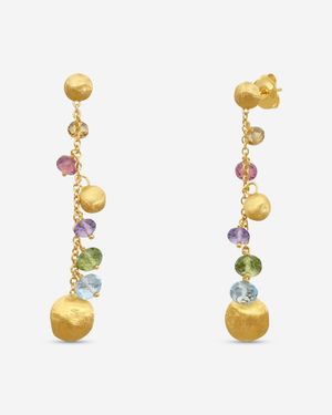 Marco Bicego Africa Multi-Gemstone 18K Drop Earrings Ob1862_Mix02 - Metallic
