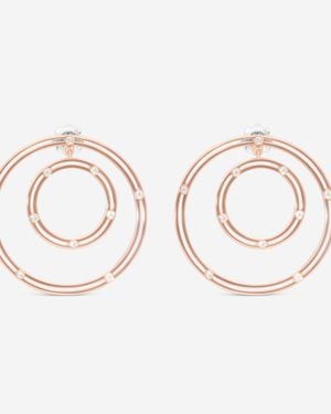 Damiani D. Side 18K Diamond Circle Stud Earrings 20086879 - Multicolor