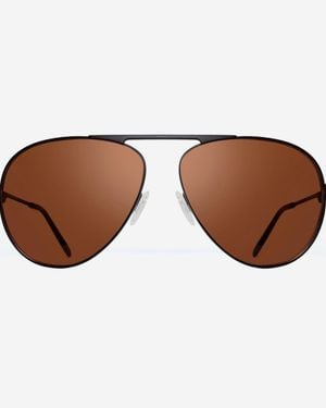 Revo Metro & Drive Aviator 60 Mm Sunglasses Re116301Go - Brown