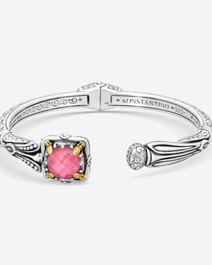 Konstantino Gen K Sterling & 18K Thulite Bracelet Bkj682-548 - Metallic
