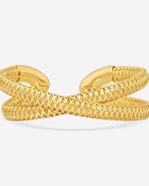 Roberto Coin Primavera Crisscross 18K Cuff Bracelet 5574003Ayba0 - Yellow