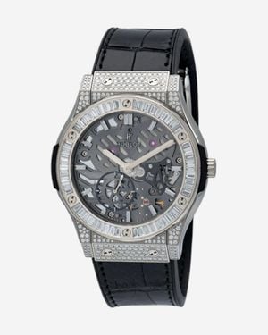 Hublot Classic Fusion Classico Ultra Thin Diamond Titanium Manual Wind Watch 545.N - Gray