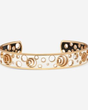 Damiani Ssima 18K & Ceramic Diamond Cuff Bracelet 20058585 - Metallic