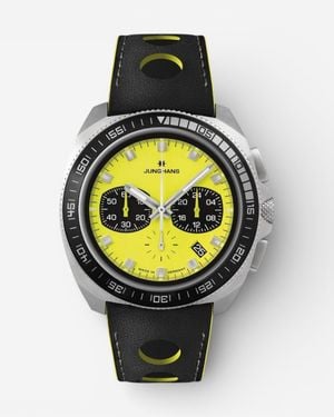 Junghans 1972 Chronoscope Fis Lemon Stainless Steel Limited Edition Quartz Watch 41/4369.00 - Metallic