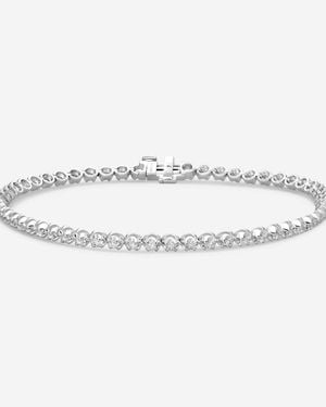 Ina Mar 14K 1.00 Ctw Round Diamond 4-Prong Tennis Bracelet B1053A-Fw-100F - Metallic