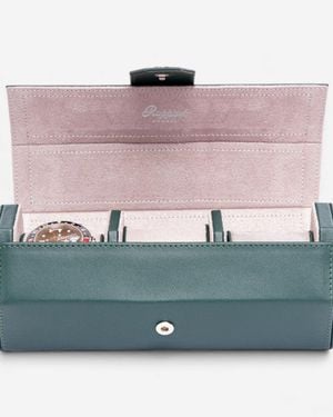 Rapport London Vantage Leather Three Watch Roll D137 - Pink