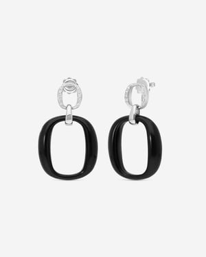 Damiani 18K Whıte, Onyx And Diamond Drop Earrings 20054706 - Multicolor