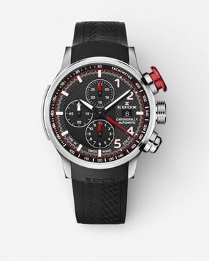 Edox Chronorally Chronograph Titanium Automatic Watch 01129-Trca-Ncar - Metallic