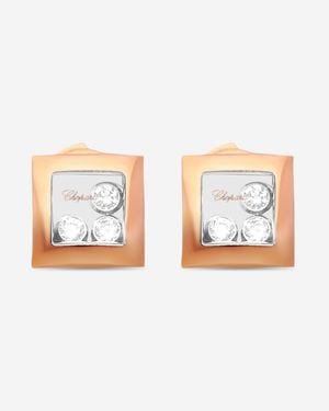 Chopard Happy Diamonds 18K Diamond Stud Earrings 839224-5001 - Metallic