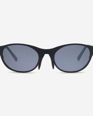Revo Icon & Graphite Oval 58 Mm Sunglasses Re119701Gy - Blue