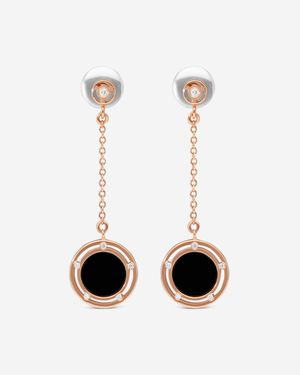 Damiani D. Side 18K Diamond & Onyx Drop Earrings 20086900 - White
