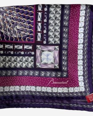 Baccarat Louxor Twill Silk Square Scarf 2809962 - Purple