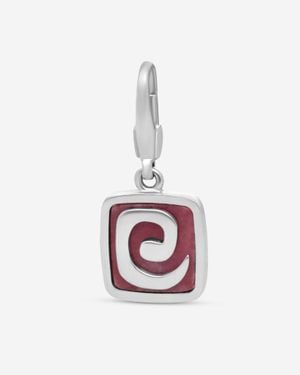 BVLGARI 18K Rhodonite Charm Pendant Cn852385 - White