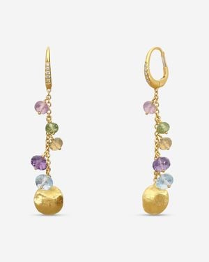 Marco Bicego Africa Multi-Gemstone 18K Drop Earrings Ob1861-Mb - Metallic