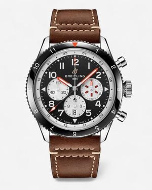 Breitling Classic Super Avi B04 Chronograph Gmt Mosquito Stainless Steel Automatic Watch Yb04451A1B1X1 - Black