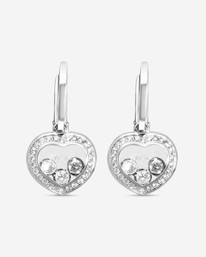 Chopard Happy Diamonds 18K Diamond Earrings 839203-1004 - White