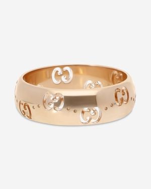 Gucci Icon 18K Band Ring Sz. 6.5 Ybc804335002013 - Natural