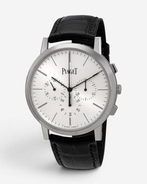 Piaget Altiplano Chronograph 18K Manual Wind Watch G0A41035 - Black