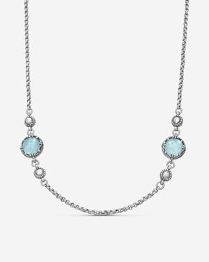 Konstantino Gen K 2 Sterling Aquamarine Necklace Kokj501-131-655-18-2U - Blue