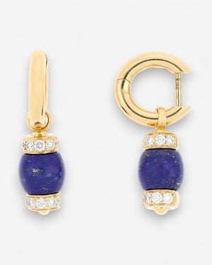 Tavan 18K Diamond & Lapis Lazuli Drop Earrings Jf-75-1192-La-Y - Blue
