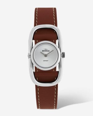 Shinola The Bike Lock Stainless Steel 20Mm Quartz Watch S0120226482 - Brown