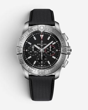 Breitling Super Avenger Chronograph 46 Titanium Automatic Watch Eb0148101B - Black