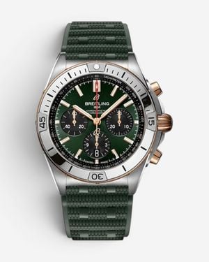 Breitling Chronomat Stainless Steel Automatic Watch Ub0134131L1S1 - Green