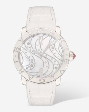 BVLGARI Diamond Automatic Ladies Watch 102030 - White