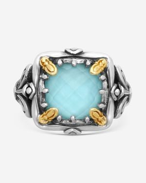 Konstantino Gen K Sterling & 18K Ring Sz. Dkj936-137 - Blue
