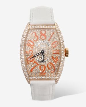 Franck Muller Cintree Curvex Crazy Hours 18K Rose Automatic Ladies Watch 5850Chdcd - Multicolor