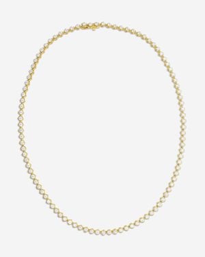 Ina Mar 18K 6.88 Ctw. Round Diamond Tennis Necklace Ank22110Gl-Yqj160 - Metallic