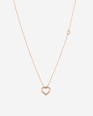 Damiani D. Side 18K Diamond Heart Pendant Necklace 20076846 - Metallic
