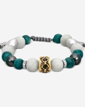 Armenta 18K & Sterling Multi-Stone Beaded Bracelet 23369 - Green