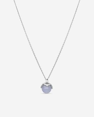 Chopard Imperiale 18K Diamond & Chalcedony Pendant Necklace 799207 - Metallic