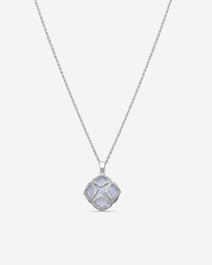 Chopard Imperiale 18K Diamond & Chalcedony Pendant Necklace 799221-1 - Metallic