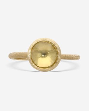 Marco Bicego Jaipur 18K Lemon Citrine Statement Ring Sz. 7 Ab632_Lc01_Y_02 - Metallic