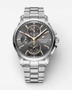 Maurice Lacroix Pontos Chronograph Stainless Steel Automatic Watch Pt6388-Ss002-331-1 - Metallic