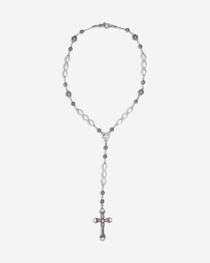 Konstantino Kleos Sterling And 18K, Pearl And Tourmaline Lariat Necklace Komk4735-450-Cut - White